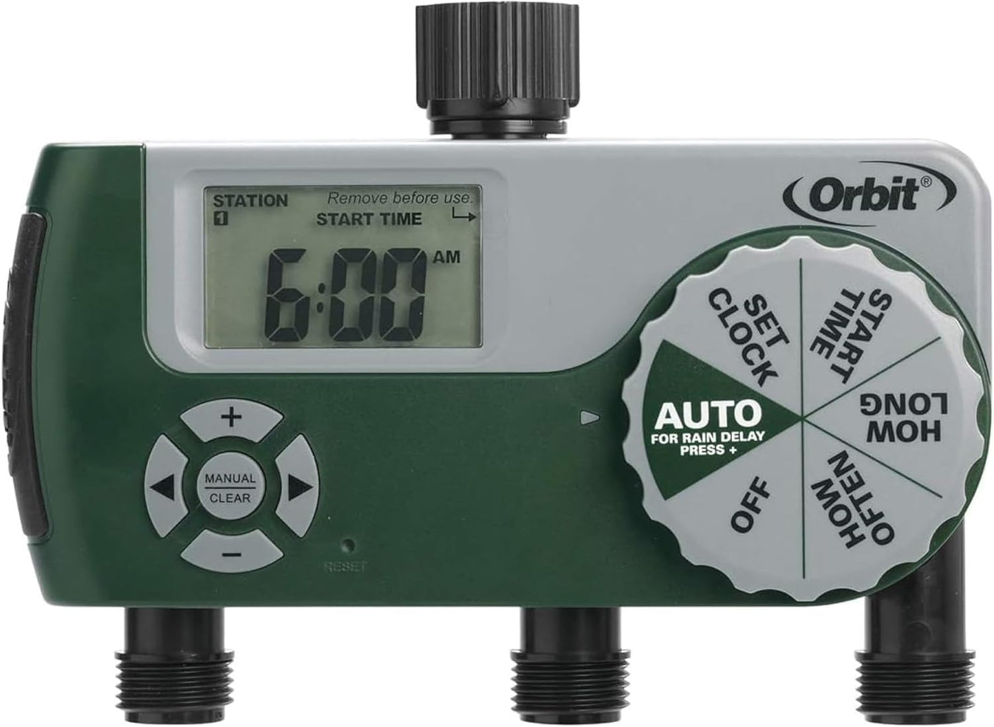 3-Pack 3-Outlet Hose Watering Timer for Efficient Watering