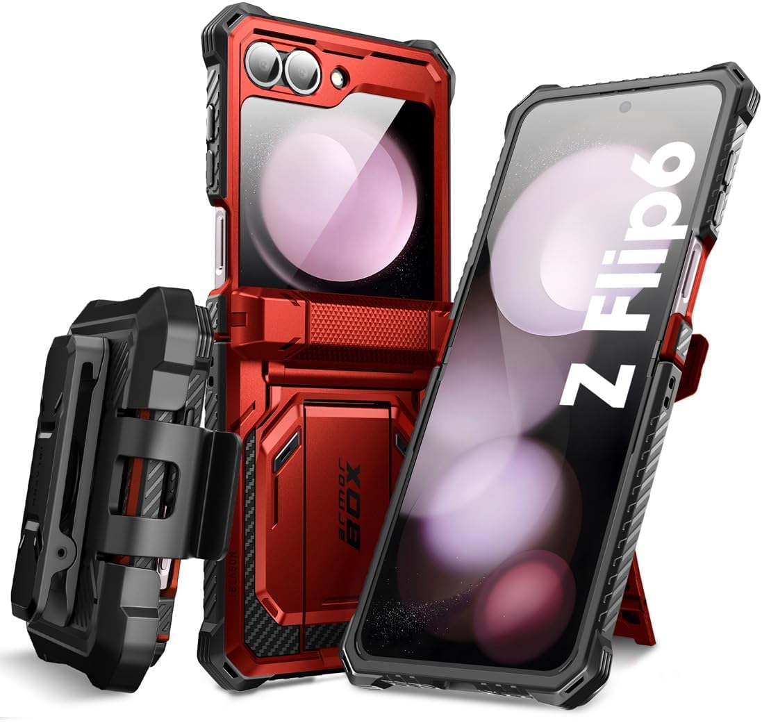 i-Blason Samsung Galaxy Z Flip 6 Case with Built-in Screen Protector