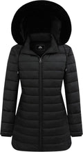 GOLDLADIES Women's Waterproof Long Down Jacket for Winter Wear