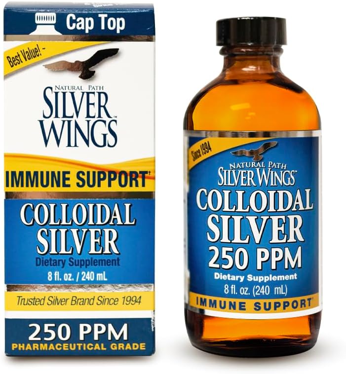 Natural Path Silver Wings Colloidal Silver Liquid for Immunity