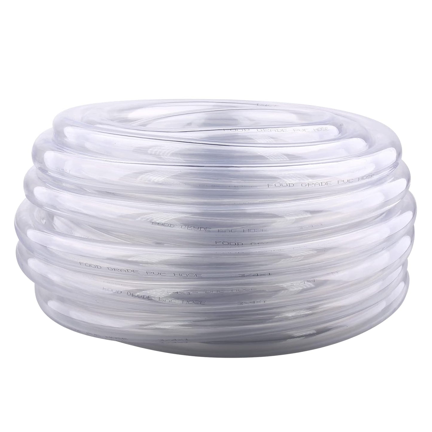 DERNORD PVC Tubing 3/4inID X 1inOD Flexible Clear Vinyl Hose