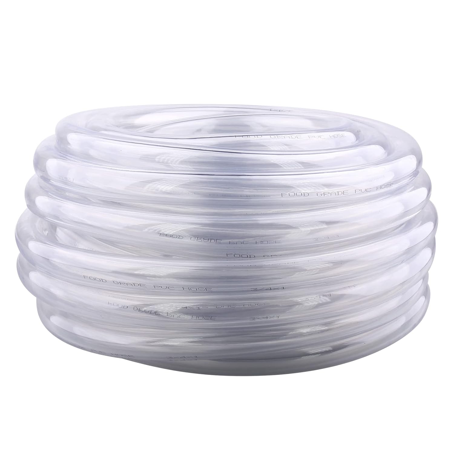 DERNORD PVC Tubing 3/4inID X 1inOD Flexible Clear Vinyl Hose