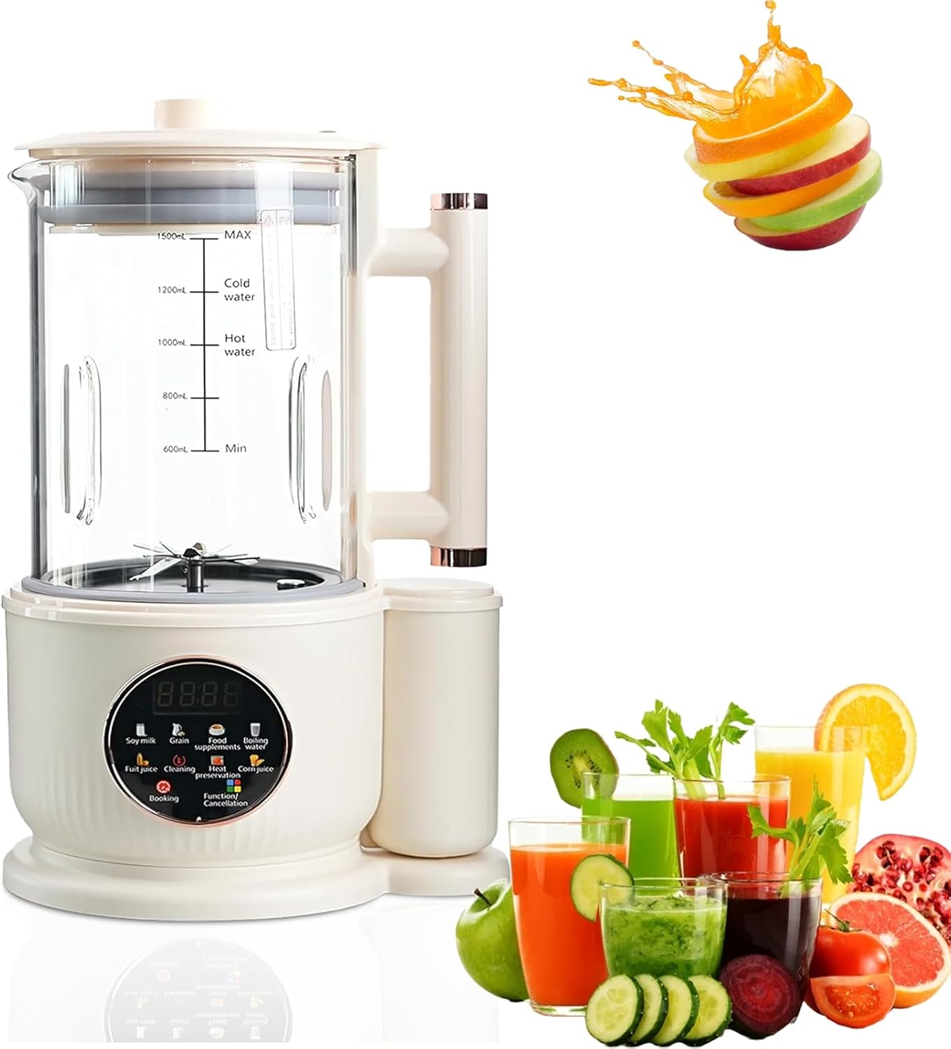 8-in-1 Almond Cow Milk Maker - Auto Clean, Keep Warm