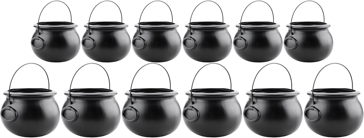 PMU Halloween Cauldron Pot Kettle for Spooky Decorations