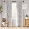 Blackout Floral Curtains 84 Inches Long for Cozy Bedrooms