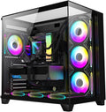 RUIX OV403 ATX Mid-Tower PC Case - Tempered Glass ARGB Cooling