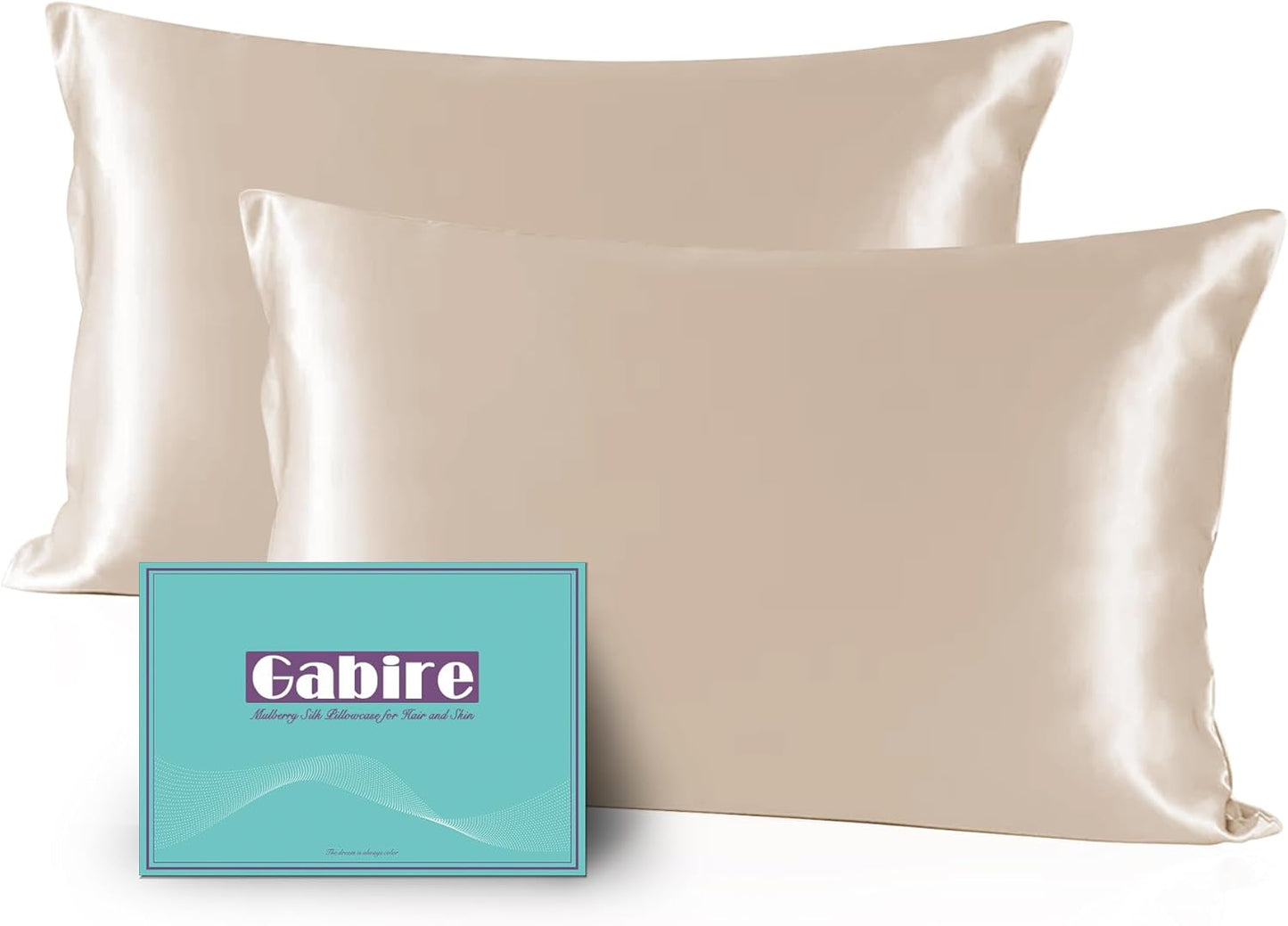 Mulberry Silk Pillow Cases Set of 2 for Hair and Skin Care