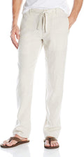 Perry Ellis Linen Drawstring Pants - Lightweight Breathable Comfort