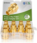 3/4 in Press x 3/4 in PEX Adapter Crimp Fittings 10 Pack - Durable