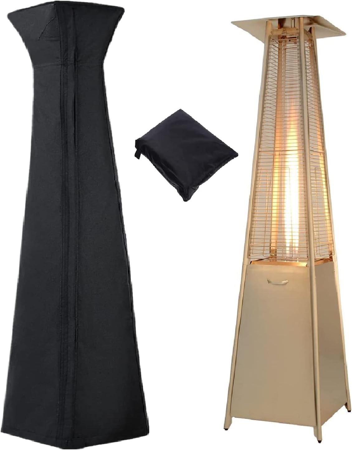 Waterproof Zippered Cover for Outdoor Patio Heater - Heavy Duty 420D Fabric