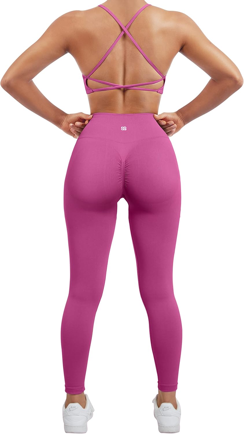 SUUKSESS Women Seamless Workout Sets for Yoga and Fitness