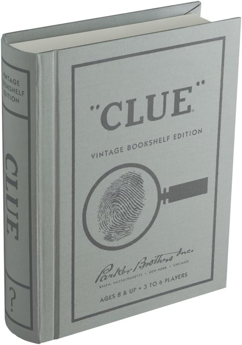 Clue Vintage Bookshelf Edition for Elegant Game Collection Display