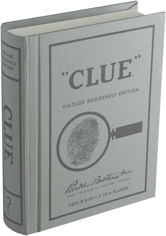 Clue Vintage Bookshelf Edition for Elegant Game Collection Display
