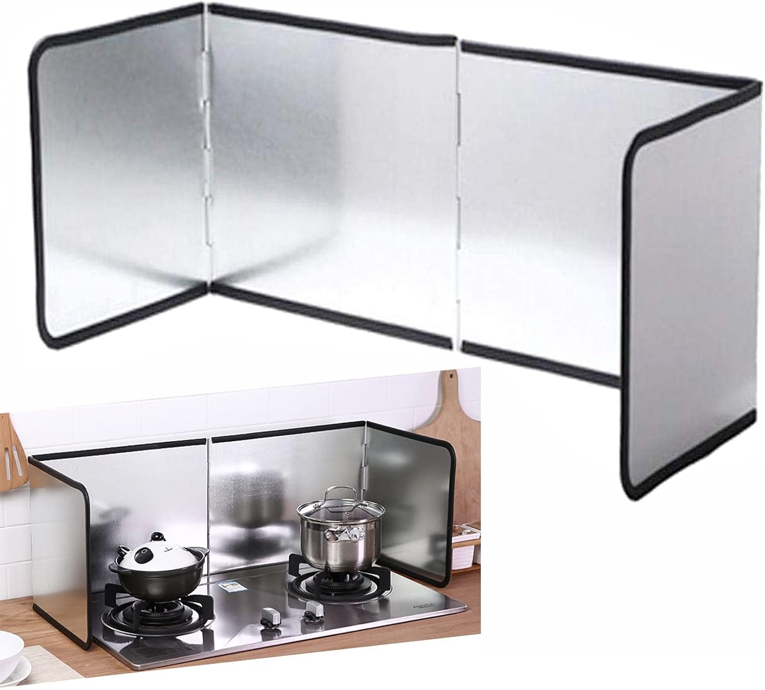Stove Splatter Guard Nonstick Shield for Frying Oil Protection