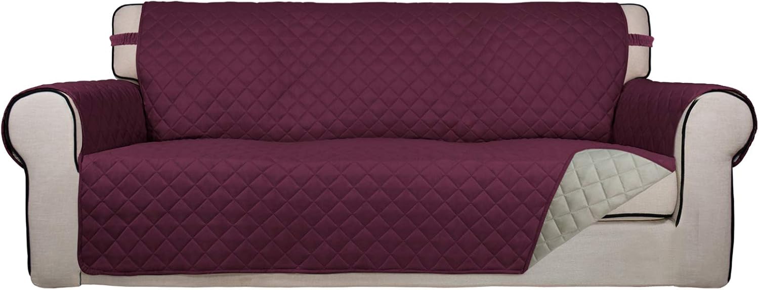PureFit Reversible Quilted Sofa Cover for Pets and Kids Protection