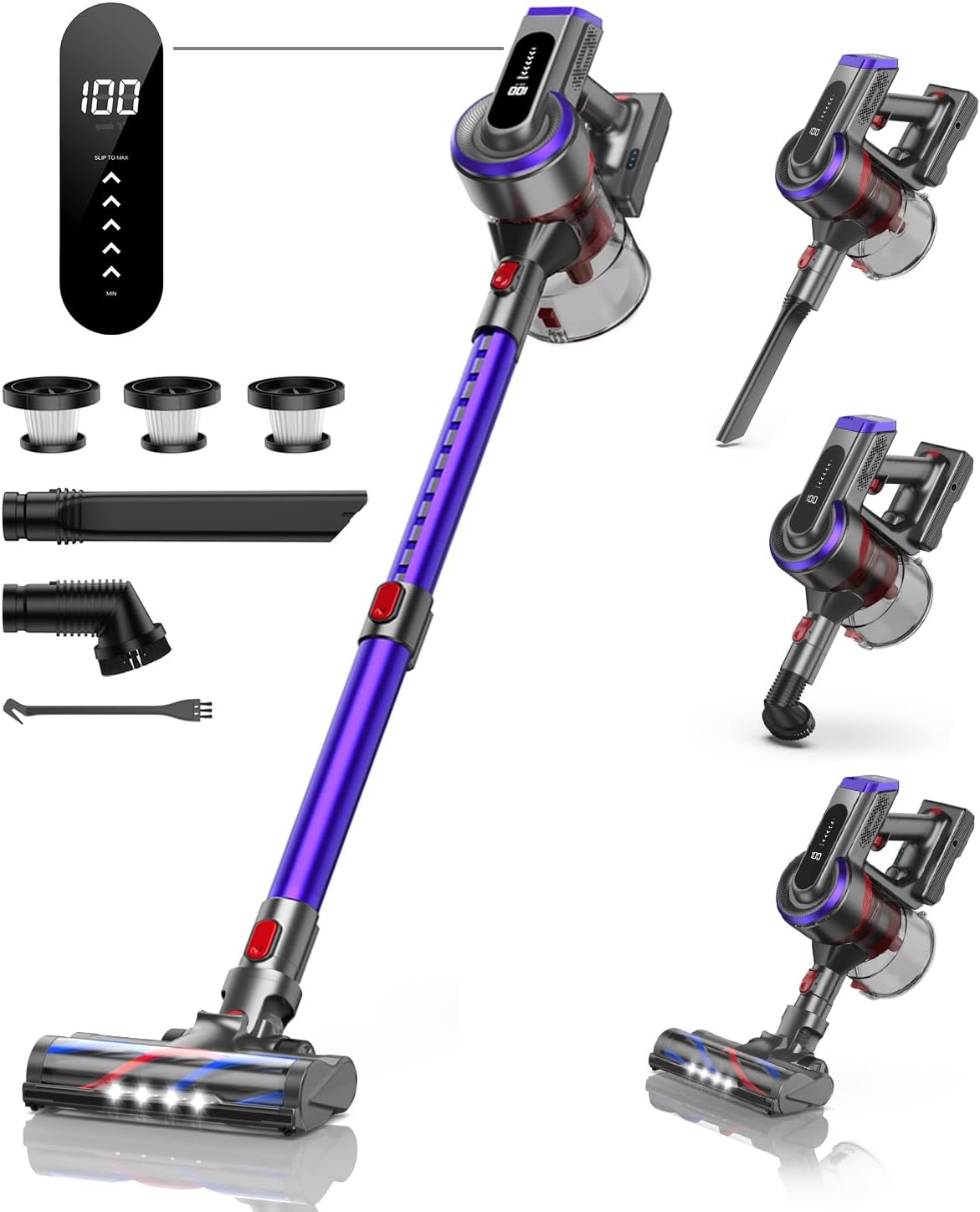 INTETURE Cordless 450W Vacuum: Max Power & Portability