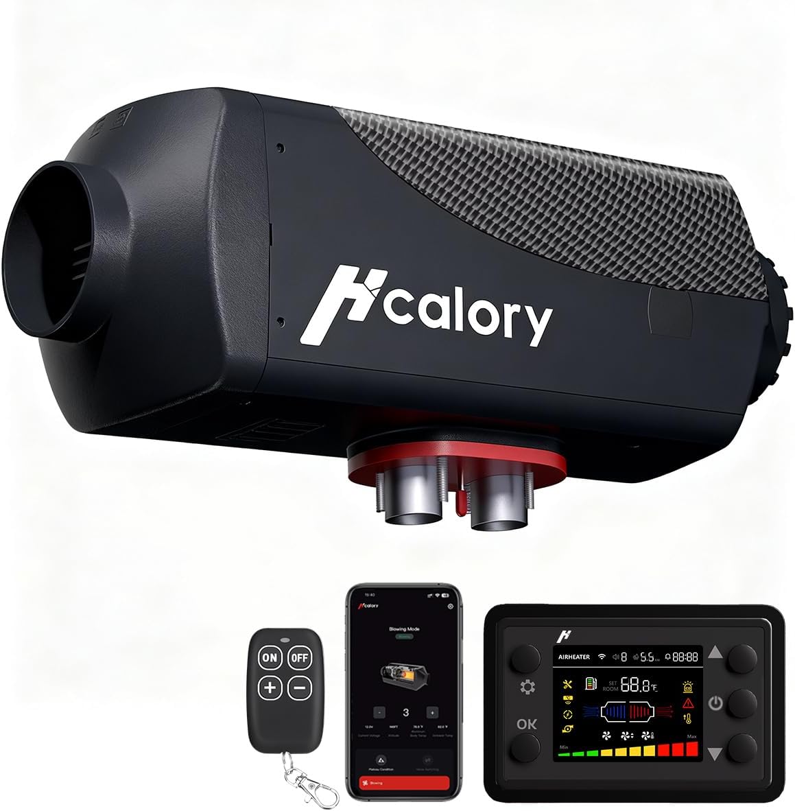 8KW Diesel Heater with Bluetooth Control for RVs and Garages