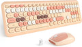 MOFII Wireless Keyboard Mouse Combo - Colorful Compact Full Size Set