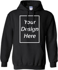 Custom Print Black Blue Hoodie for Urban Men