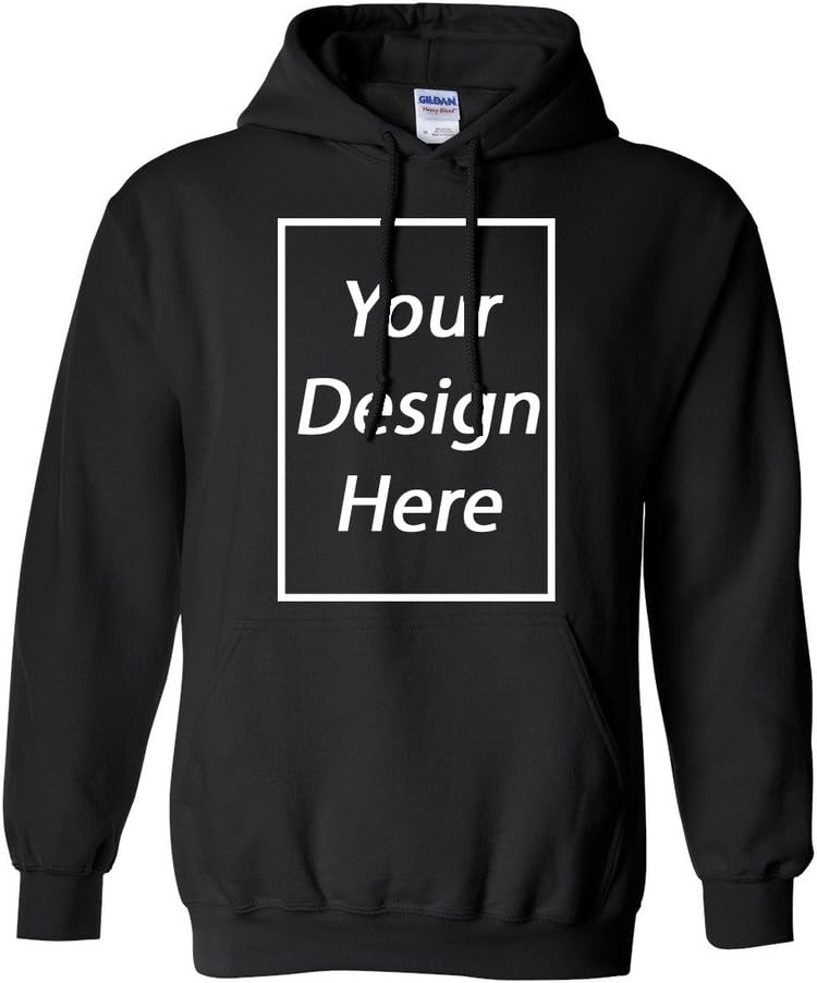 Custom Print Black Blue Hoodie for Urban Men
