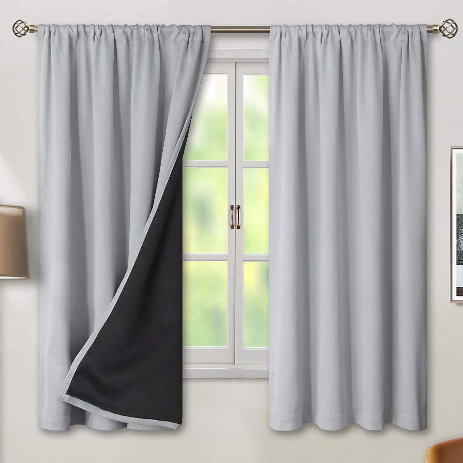 BGment Thermal Insulated Blackout Curtains for Bedroom Privacy