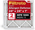 Filtrete 24x24x1 MERV 11 Air Filter for Cleaner Home Air
