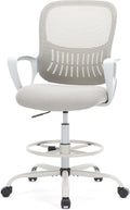 DUMOS Drafting Chair - Ergonomic Tall Office Chair for Standing Desks