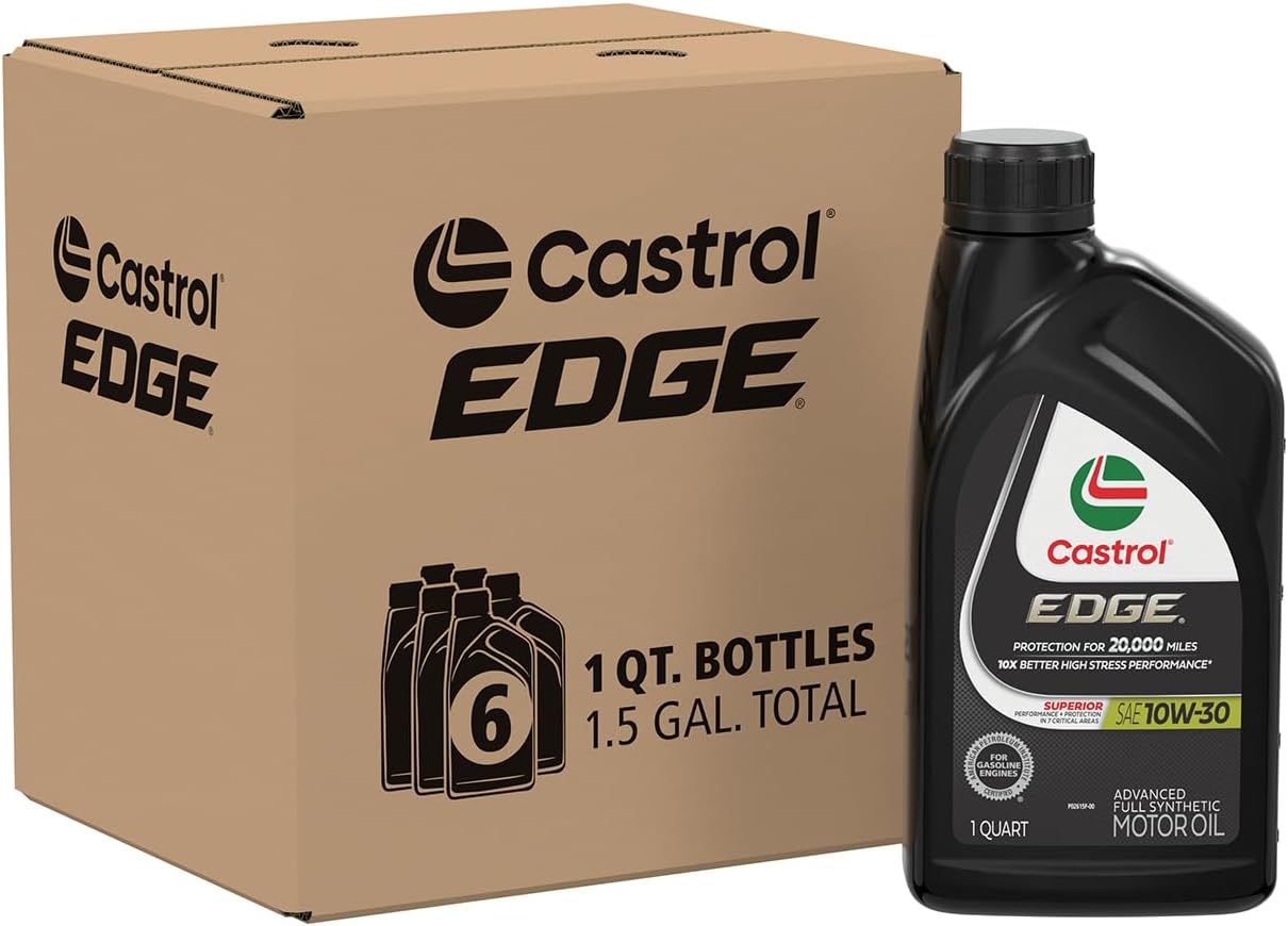 Castrol EDGE 10W-30 Full Synthetic Motor Oil for Superior Performance