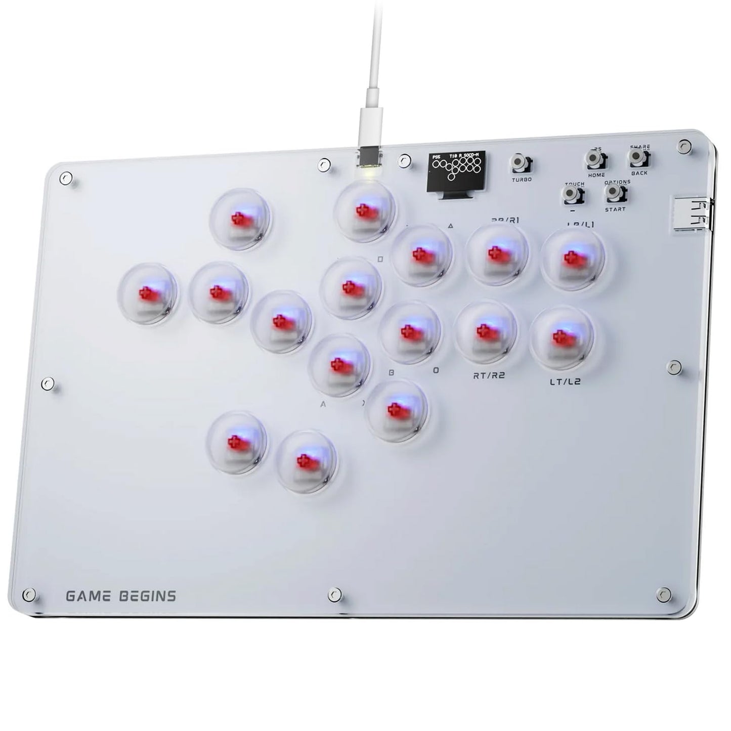 ARCCI Arcade Stick Leverkless Controller with RGB Lighting