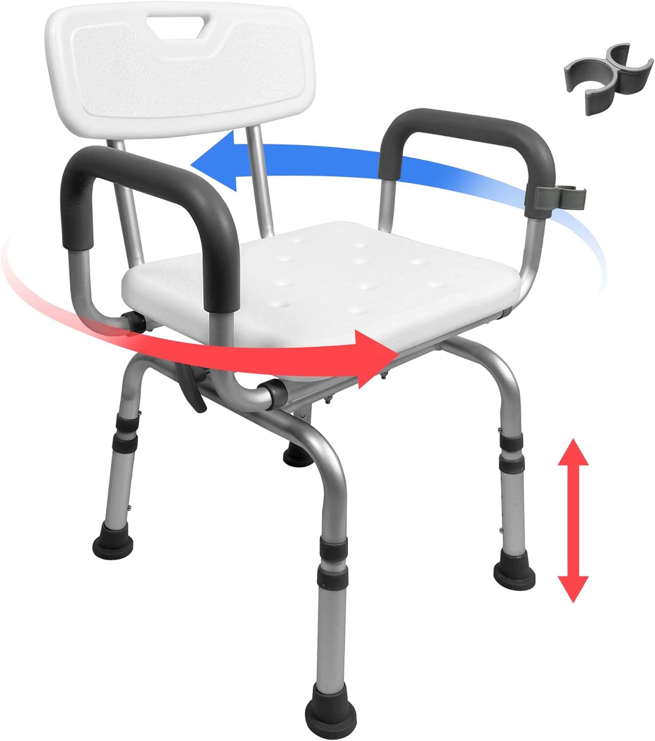 Jachee Swivel Shower Chair: Comfort & Safety