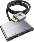 DisplayPort to Dual DisplayPort Splitter Extended Display Adapter - 4K