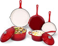 QuliMetal Nonstick Enameled Cast Iron Cookware Set for Every Stove