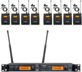 8 Bodypacks Wireless In Ear Monitor System 2 Channel - Clear Stage