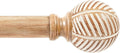 Zeerobee Wood Curtain Rods 32 to 144 in - Heavy Duty, Matte Finish