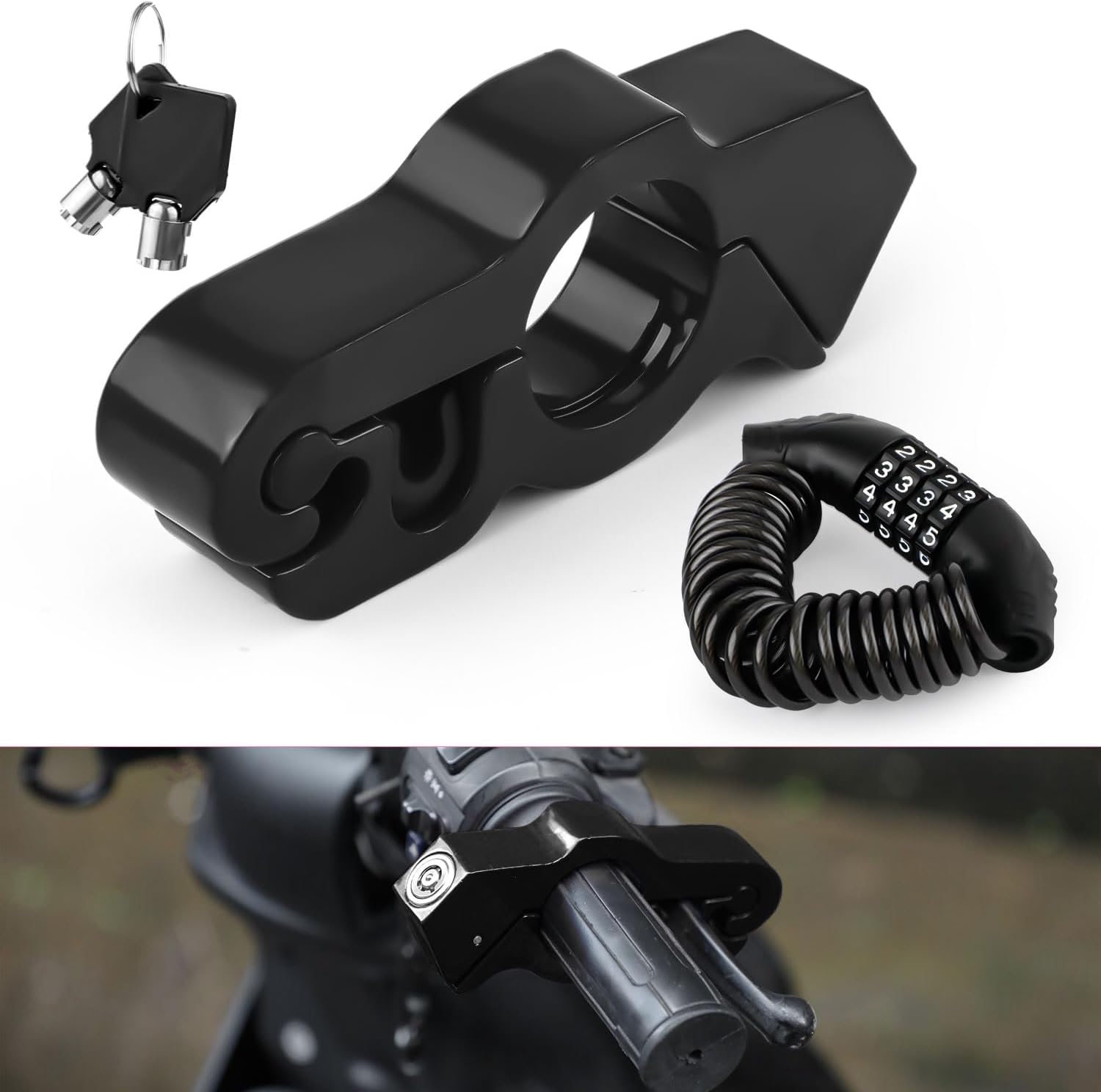 Secure Your Ride with Motorcycle Handlebar Lock