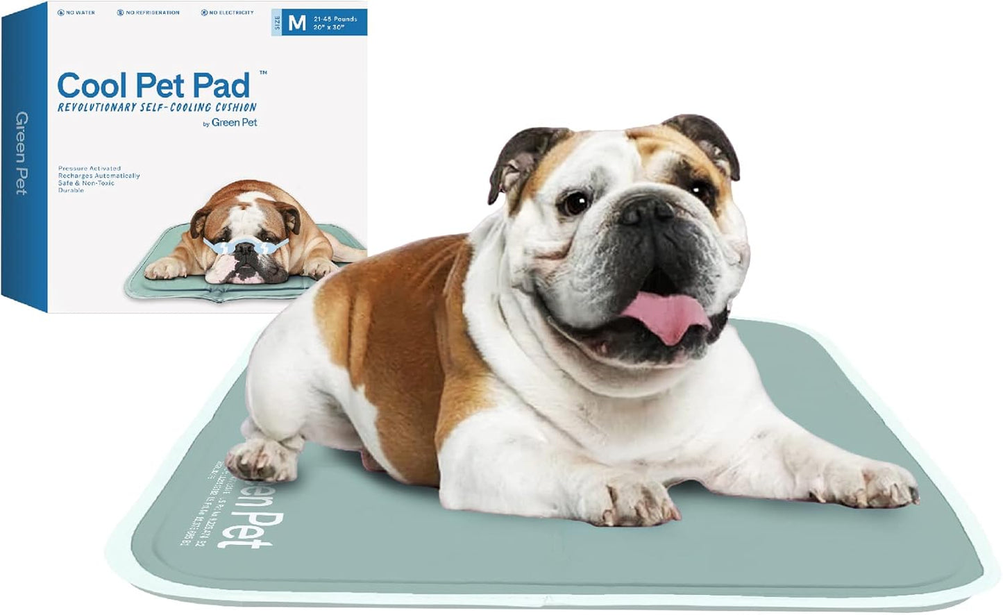 Cool Pet Pad - Self-Cooling Mat for Dogs & Cats, Sage Grey
