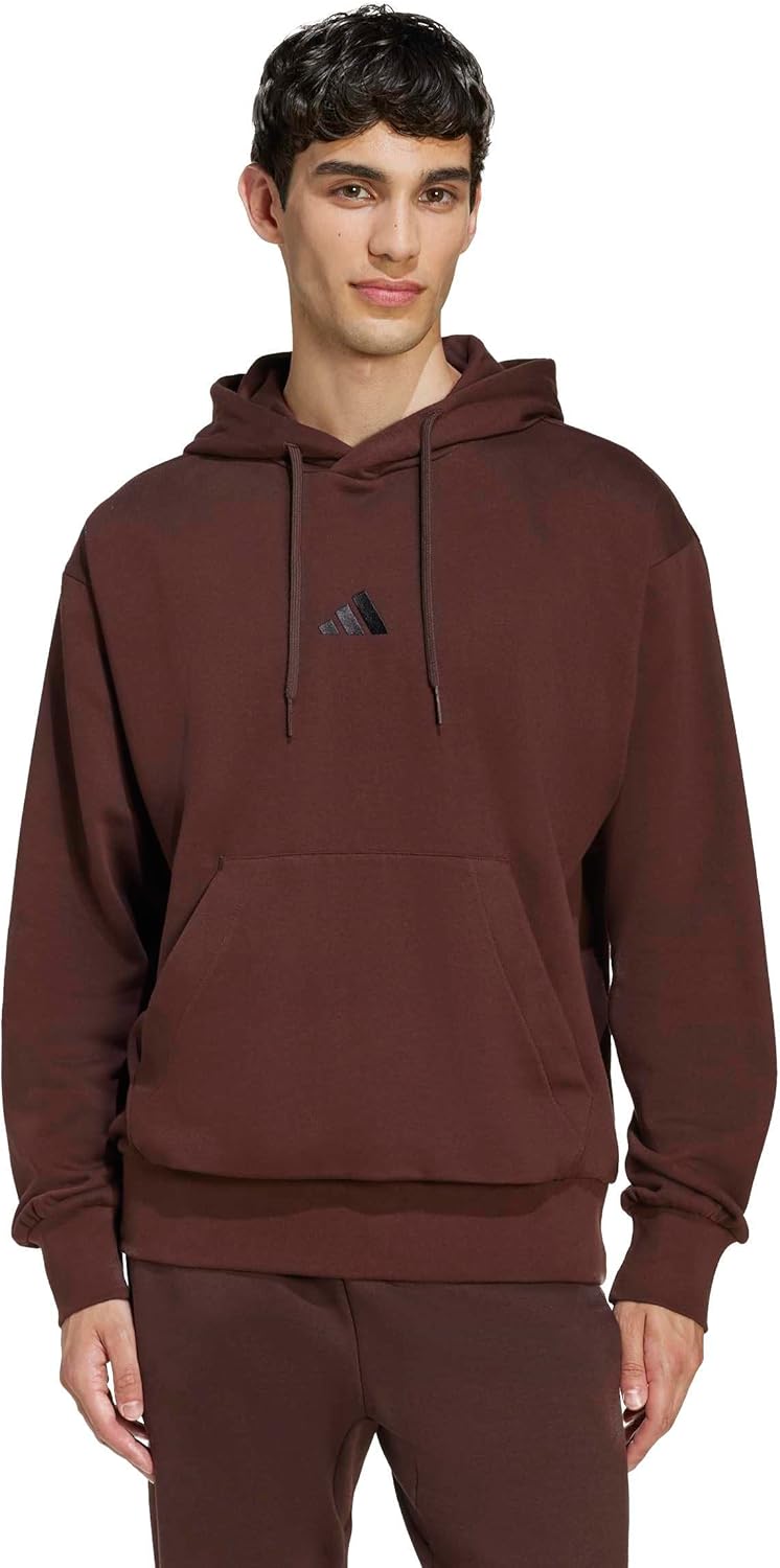 adidas Men's Essentials Feel Cozy Fleece Hoodie for Comfort