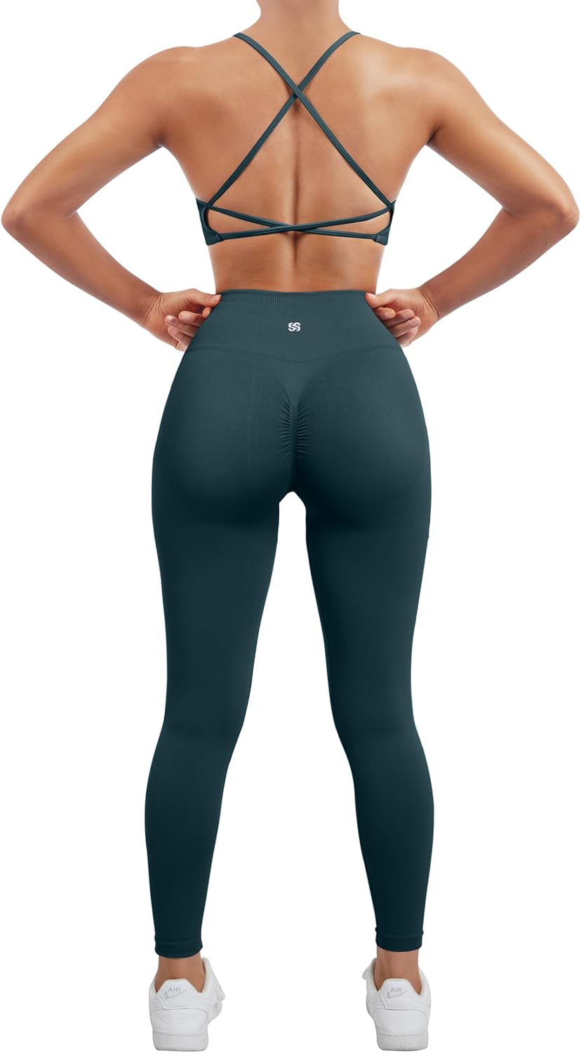 SUUKSESS Women Seamless Workout Sets for Yoga and Fitness