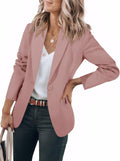 Cicy Bell Womens Casual Blazers Open Front Long Sleeve Work Jacket it