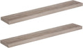 Floating Shelves for Wall 47.2 in Greige - Invisible Bracket Set