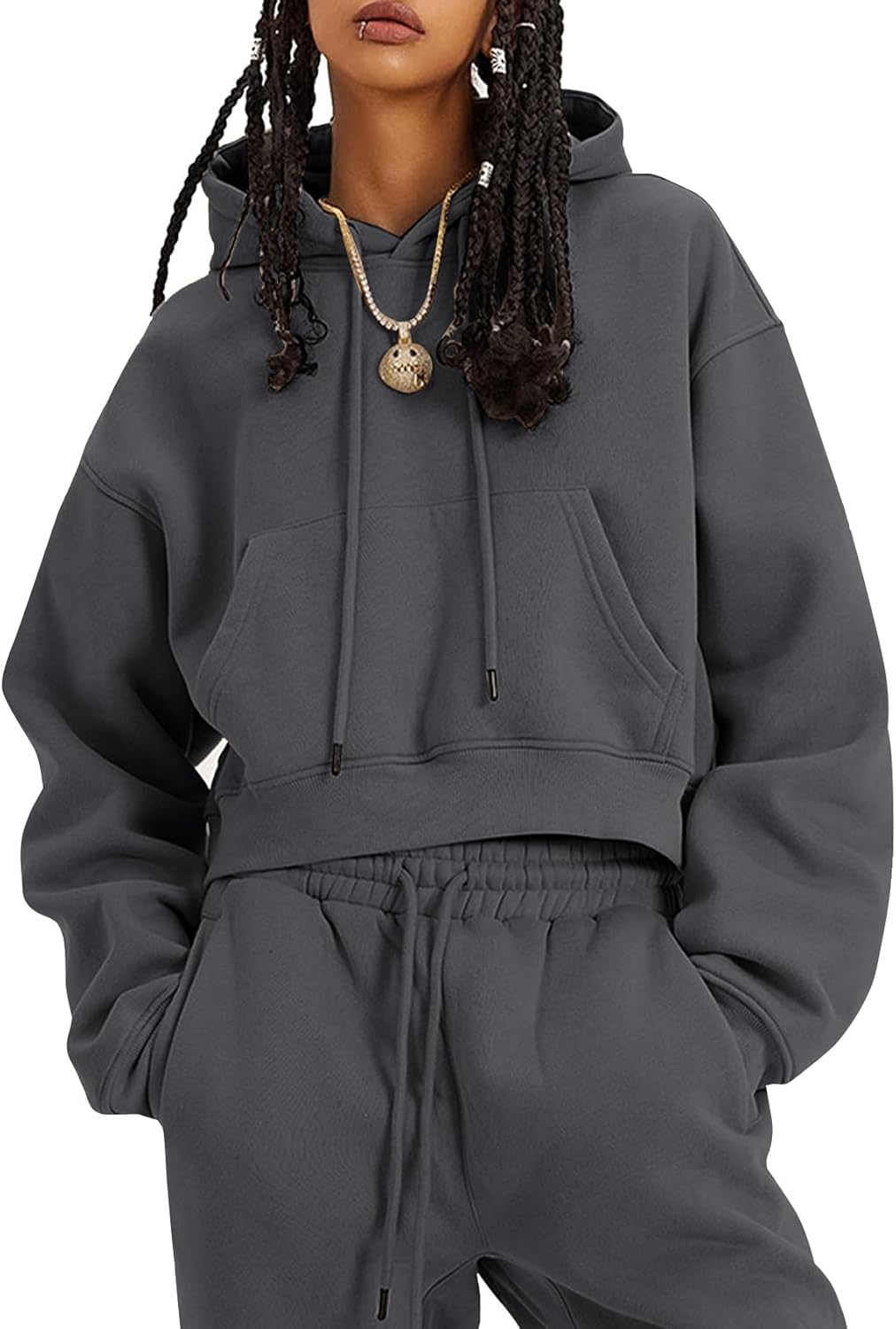 Flygo Womens Fleece 2 Piece Outfits for Cozy Comfort