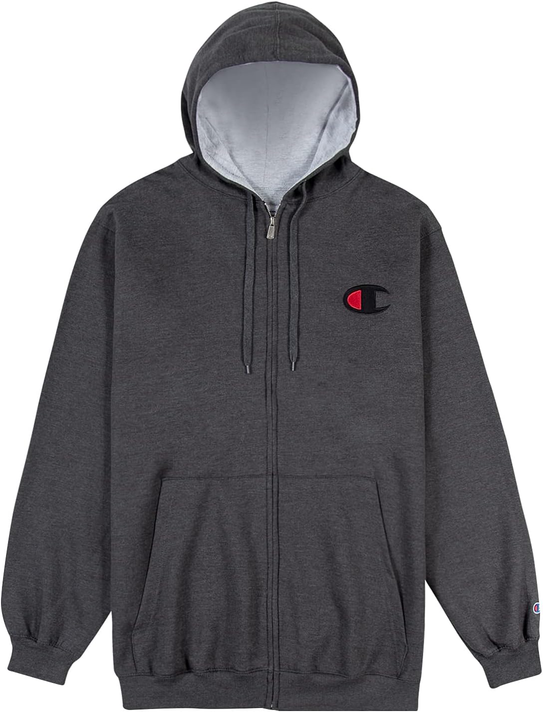 Champion Mens Big and Tall Full Zip Hoodie for Ultimate Comfort