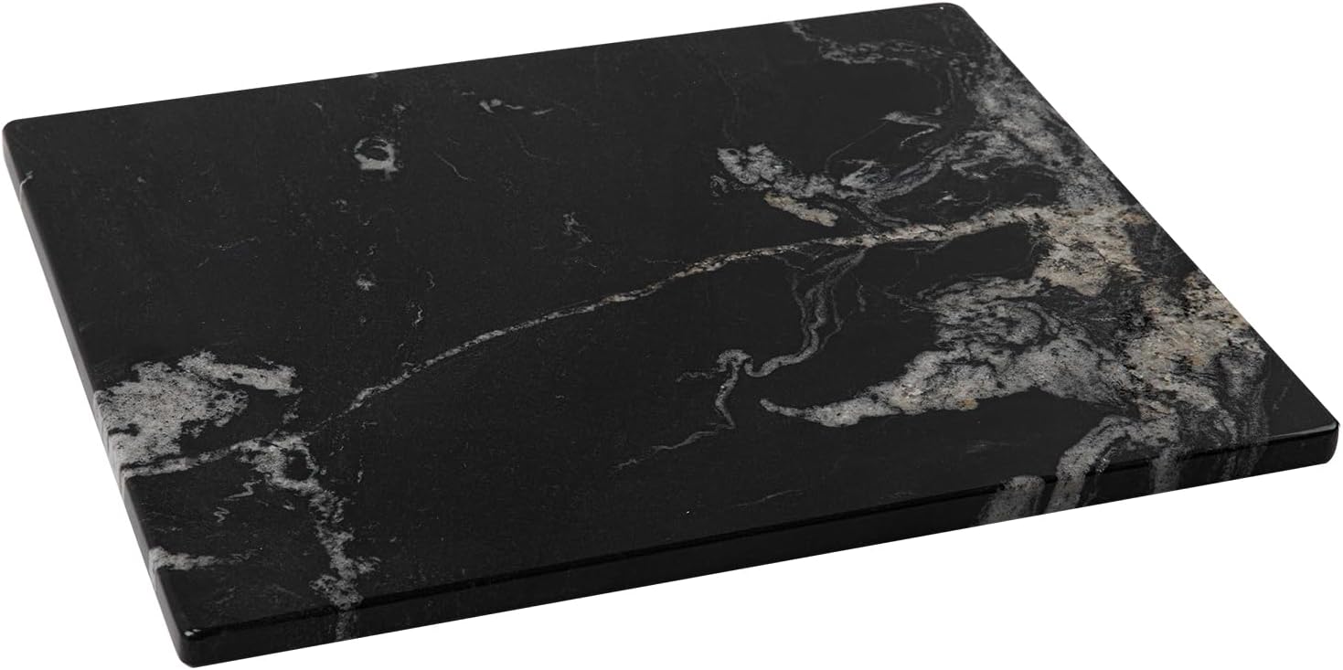Black Marble Cutting Board For Kitchen - Large 16x20 Inch Slab