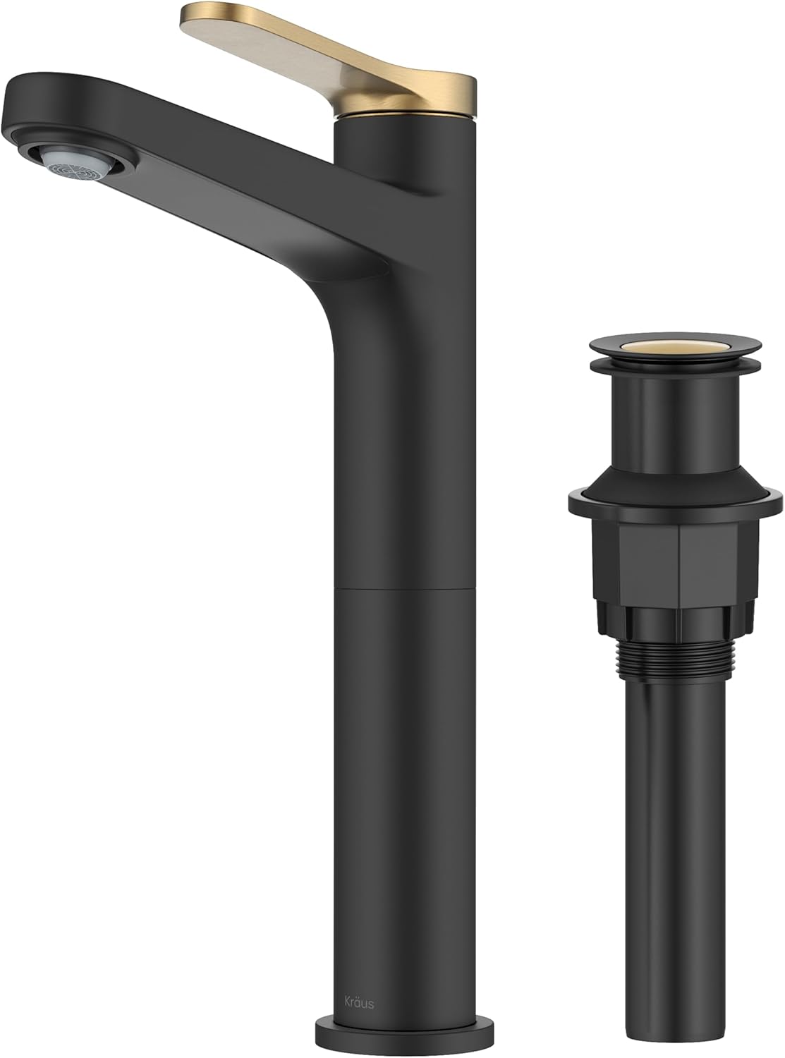 KRAUS Indy Bathroom Faucet for Vessel Sink in Brushed Brass