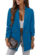 CRAZY GRID Women Business Casual Blazer Jacket - Polished All-Day Suit