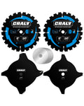 CRALY 8 in Carbide Stacked Dado Blade Set - Smooth, Adjustable Cuts