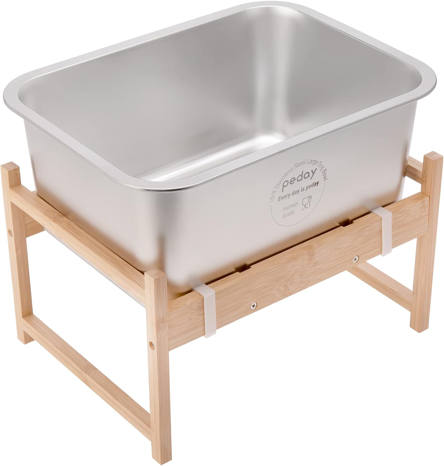 PEDAY 2.64 Gallon Raised Dog Water Bowl for Big Dogs