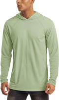 MAGCOMSEN Men's Hooded UPF 50+ Sun Protection Long Sleeve Shirt Fabric