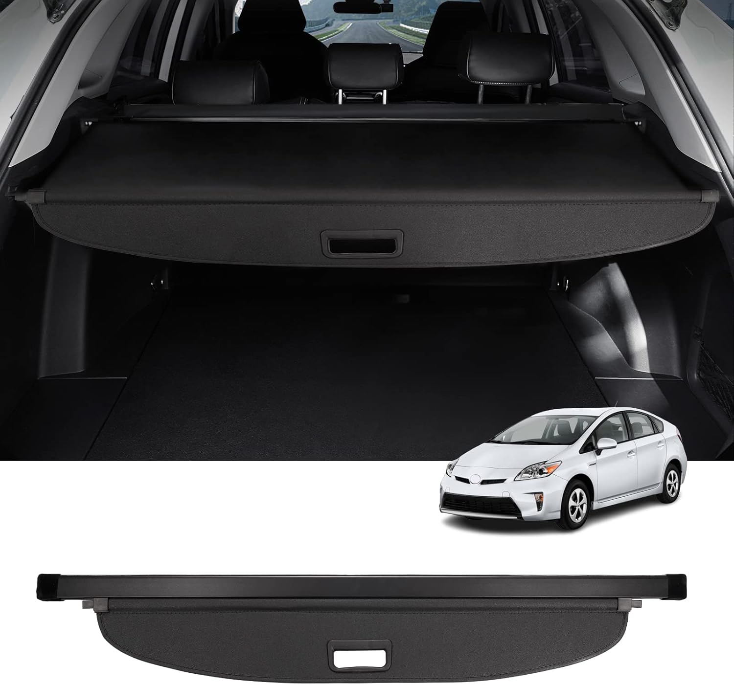 Powerty Cargo Cover for Toyota Prius 2010-2015 - Perfect Fit
