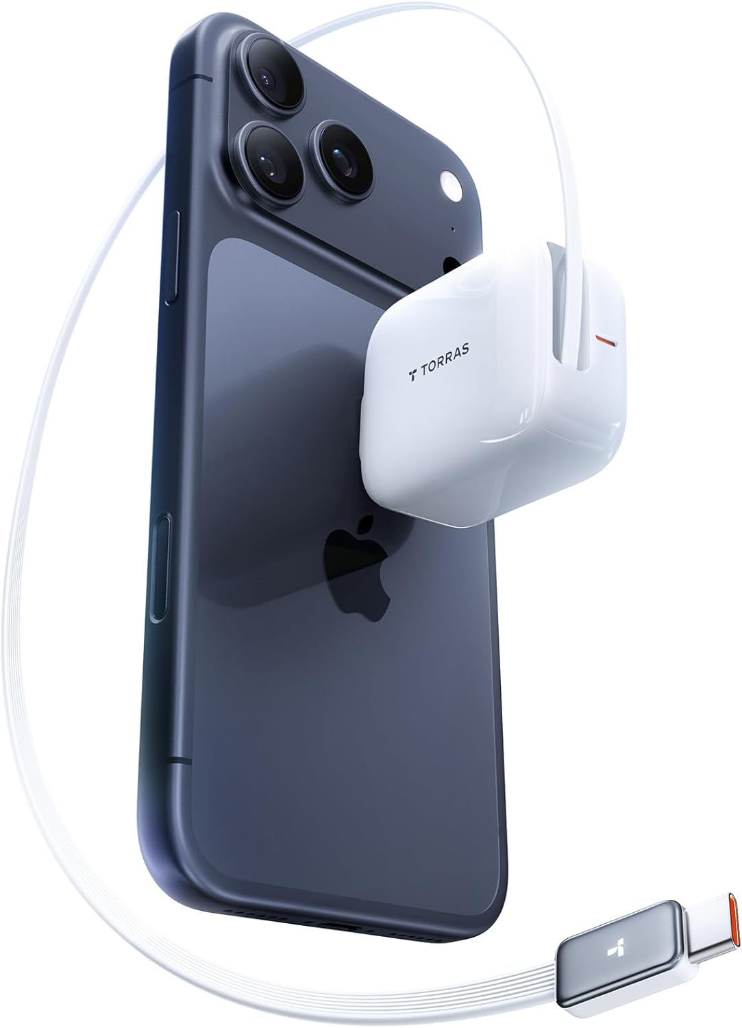 TORRAS FlexLine 40W Charger for iPhone 17 with Retractable Cable